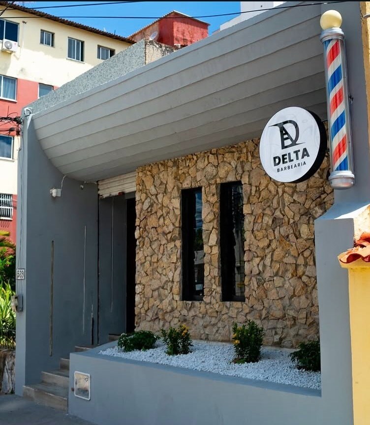 Fachada da Delta Barbearia